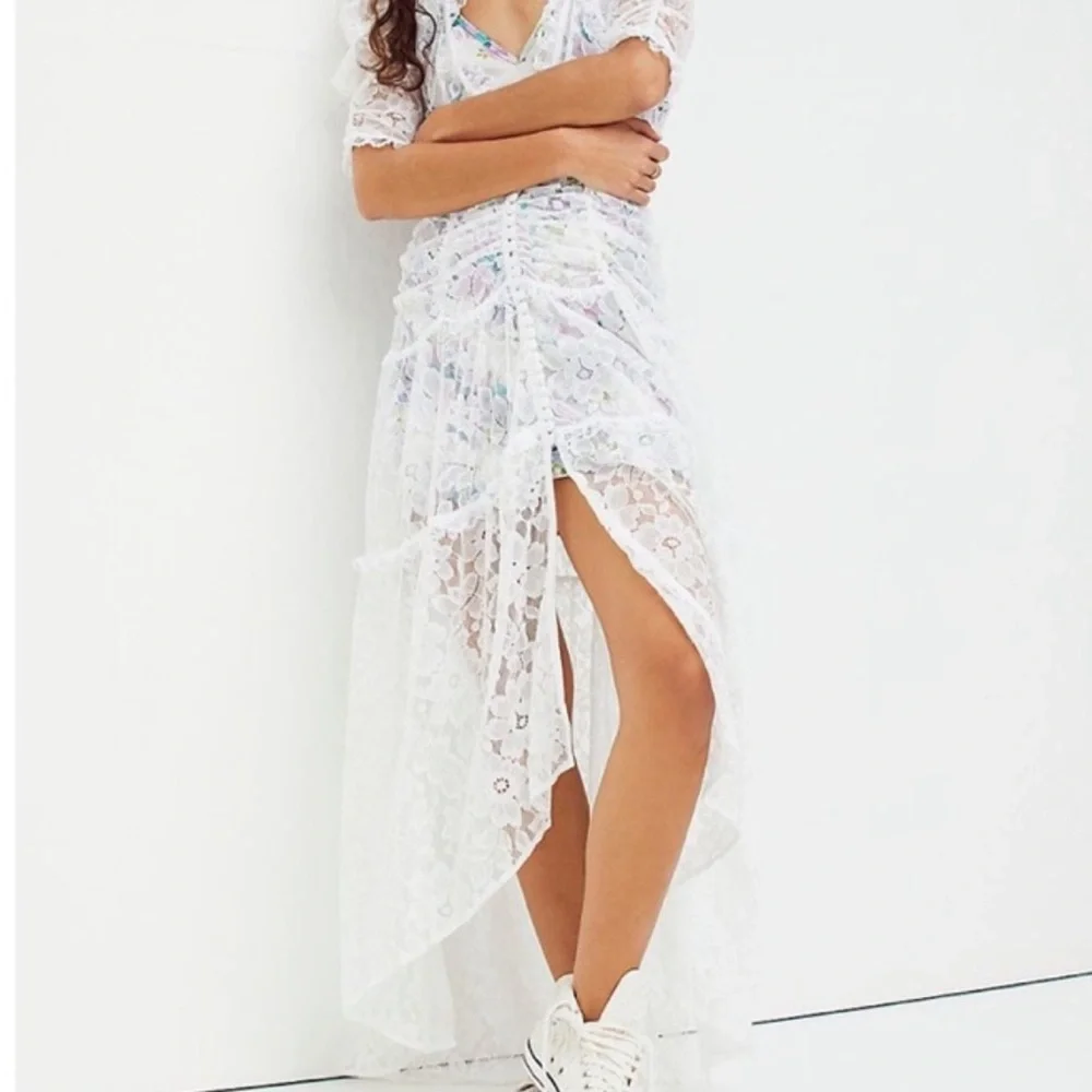 NWT Free People For Love & Lemons Lorette Lace Midi Dress - Picture 3 of 11